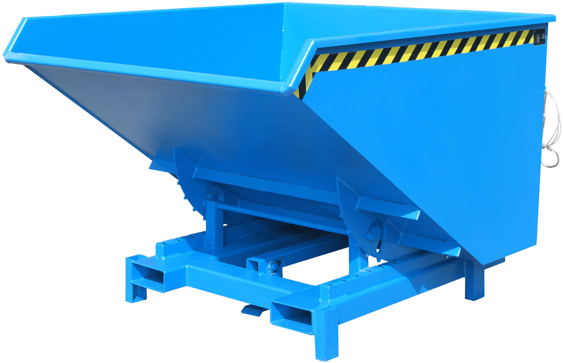Bauer Schwerlastkipper SK-2100 - RAL 5012 Kippmulde 2100 Liter für Stapler - Kippcontainer lichtblau pulverbeschichtet (BA-4498-25-0000-3) Bild-01