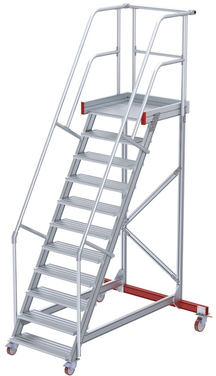 euroline Wartungsbühne 60° 10 Stufen - 800 mm
