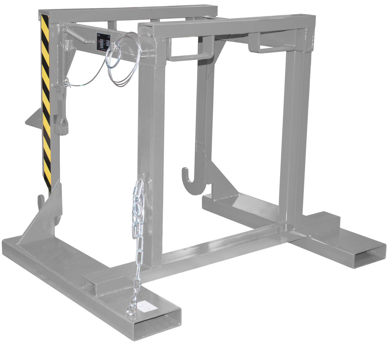 Bauer Stapelkippbehälter Traverse BST-U-70 - RAL 7005 Kippvorrichtung mechanisch für Kippmulde 700 Liter - Schuttmulde mausgrau pulverbeschichtet (BA-4421-27-0000-5) Bild-01
