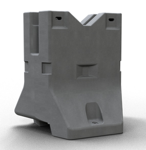 Schake Betonleitwand Typ 20 - Winkelstück Betonbarriere für individuelle Absperrung | Eck-Stück bis 45° (SK-3F200-W) Bild-01