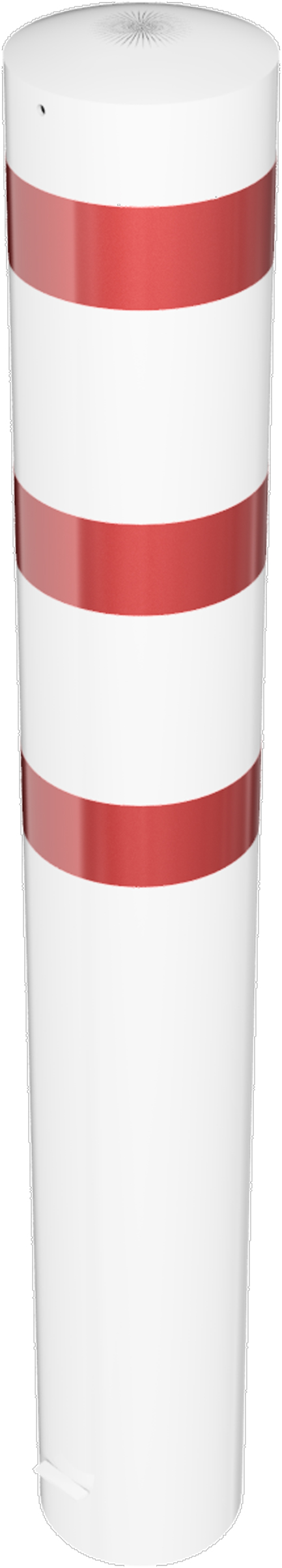Schake Stahlrohrpoller OE Ø 273 mm weiß | rot - 2,00 m