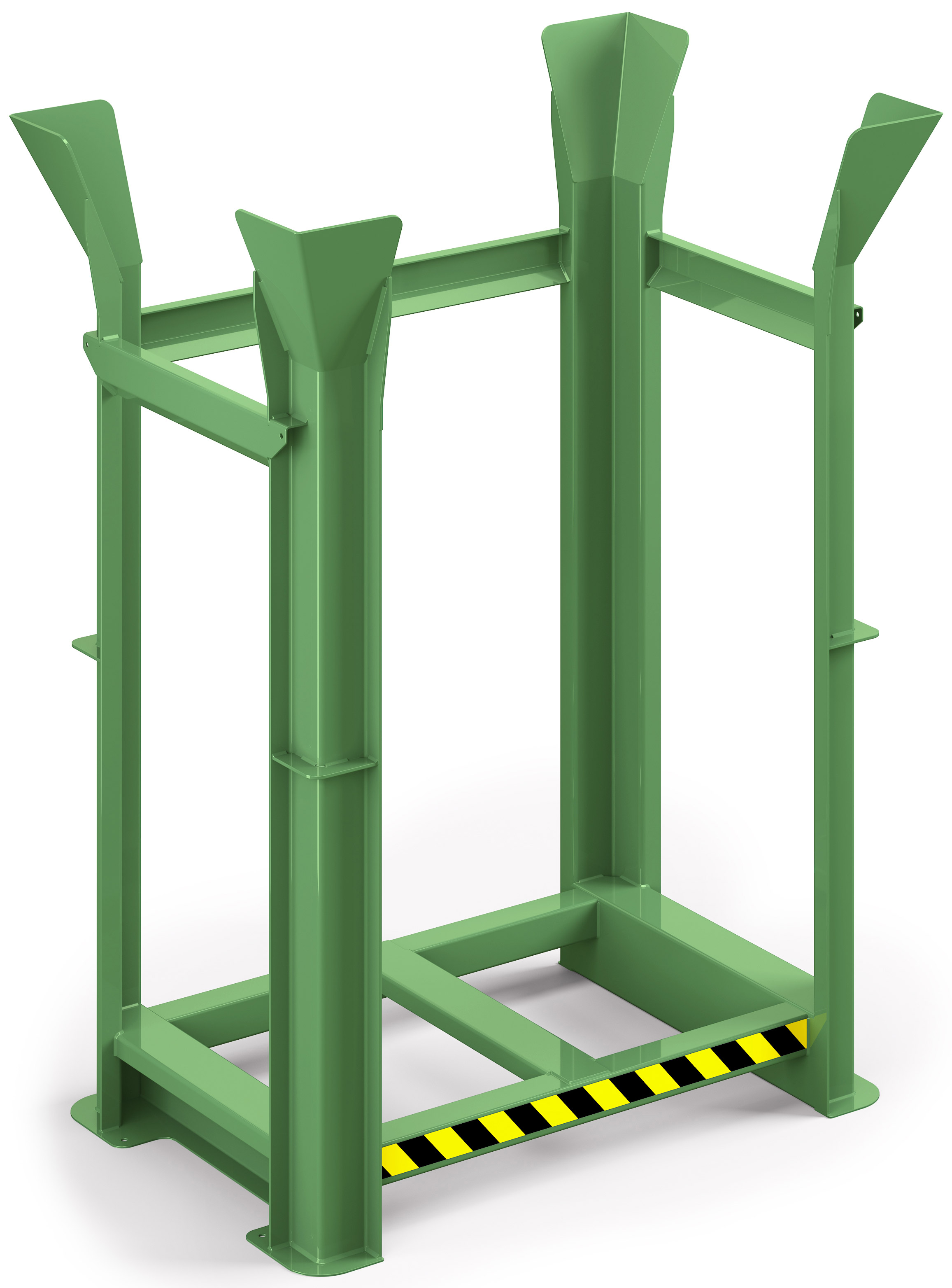 RR Industrietechnik Paletten Richtgestell RRG-10 - RAL 6011 Palettenstapelgestell für 10 Stück Europaletten - Palettenlager resedagrün pulverbeschichtet (RR-130500208) Bild-01