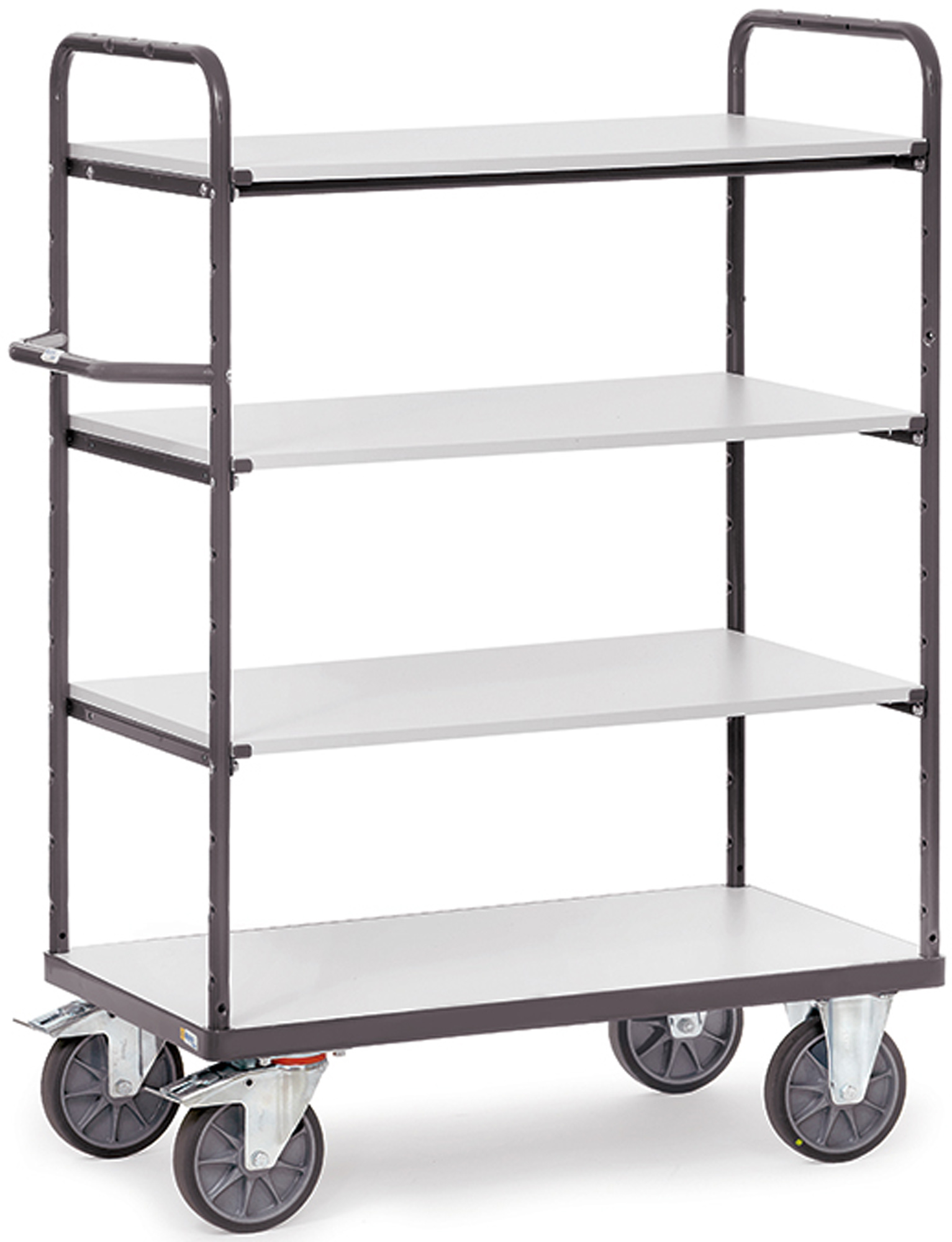 Fetra Etagenwagen ESD mit vier Böden 850 x 500 mm