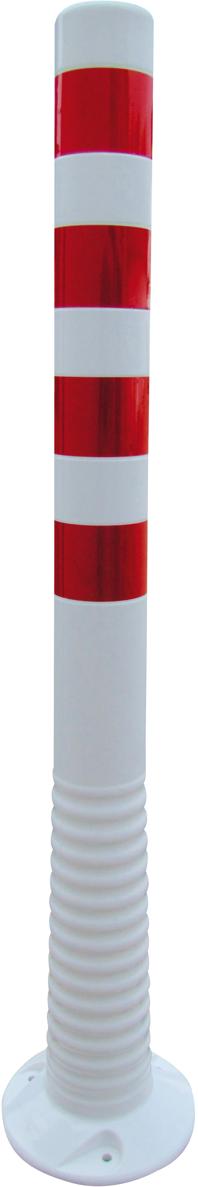 Schake Kunststoffpfosten weiß | rot - 1000 mm
