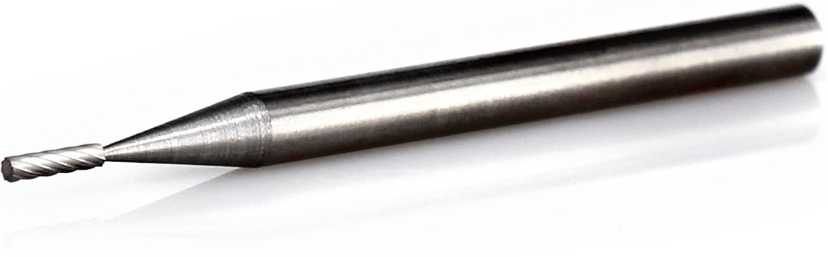 procut Hartmetall-Microfrässtift Zylinderform ohne Stirnverzahnung ZYA A30104-2 Micro Schaft-∅ 3 mm - Kopf-∅ 1 mm - Standardverzahnung (PC-A30104-2-Micro) Bild-01