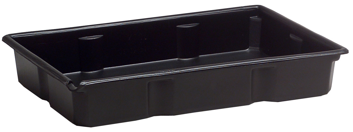 KIGA Auffangwanne Kunststoff - 600 x 400 x 110 mm - VPE 3 3 Stück Sicherheitsauffangwanne PE ohne Gitterrost - Gefahrstoffwanne 20 Liter Volumen (KI-2561-0) Bild-01