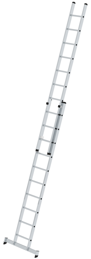 Günzburger Schiebeleiter nivello Alu 2-teilig 2x10 Sprossen Leiter mit nivello®-Traverse (GB-20410) Bild-01
