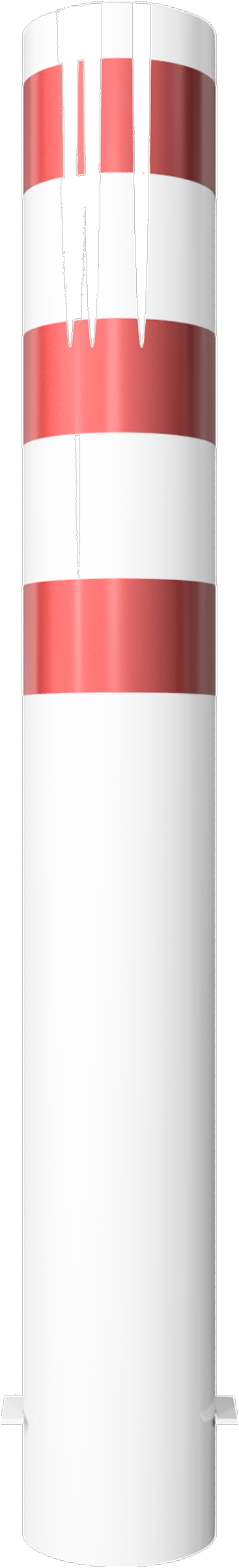 Schake Stahlrohrpoller OE Ø 193 mm weiß | rot - 1,50 m