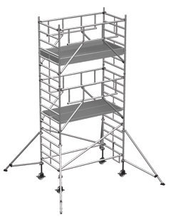 Rollgerüst ZARGES MultiTower S-PLUS 2T 1,35x2,50m - AH 6,45m