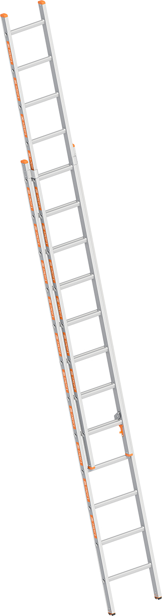 Layher Schiebeleiter Alu 2x12 Sprossen - hawego Set