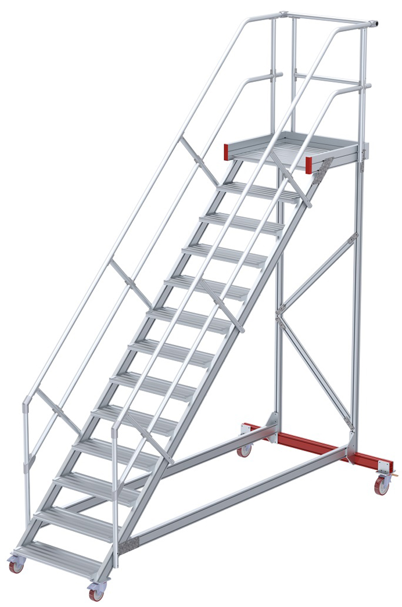 euroline Wartungsbühne 45° 13 Stufen - 800 mm