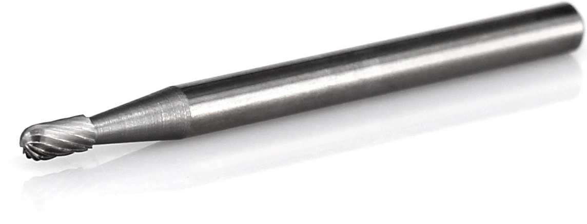 procut Hartmetall-Microfrässtift Walzenrundform WRC C30104-2 Micro Schaft-∅ 3 mm - Kopf-∅ 1 mm - Standardverzahnung (PC-C30104-2-Micro) Bild-01