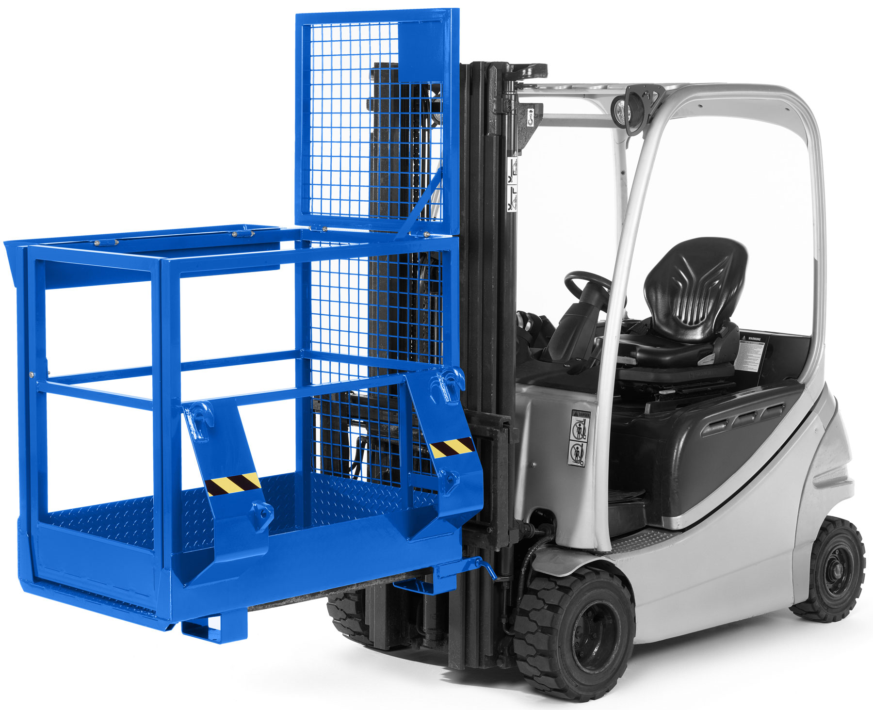 RR Industrietechnik Arbeitskorb RAK-multi - RAL 5010 Arbeitsbühne für Stapler und Frontlader - Mannkorb enzianblau pulverbeschichtet (RR-100600273) Bild-01