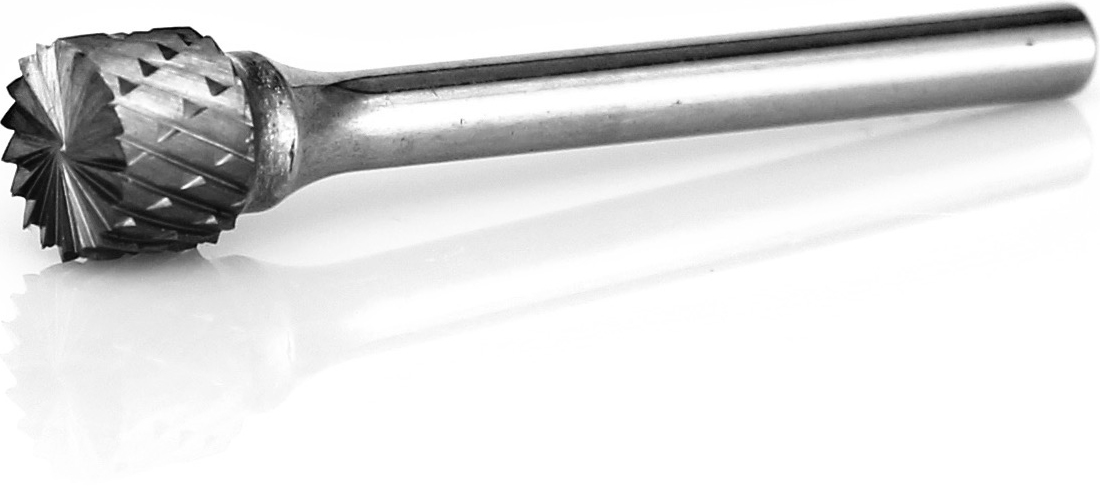 procut Hartmetallfrässtift Zylinderform mit Stirnverzahnung ZYA-S A30512-6E Schaft-∅ 3 mm - Kopf-∅ 5 mm - Kreuzverzahnung (PC-A30512-6E) Bild-01