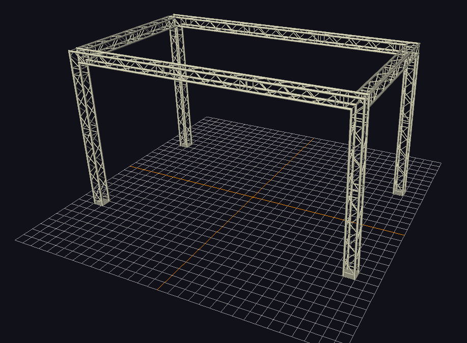 Global Truss Traversensystem F34 - Traversenkäfig 7 x 4 m