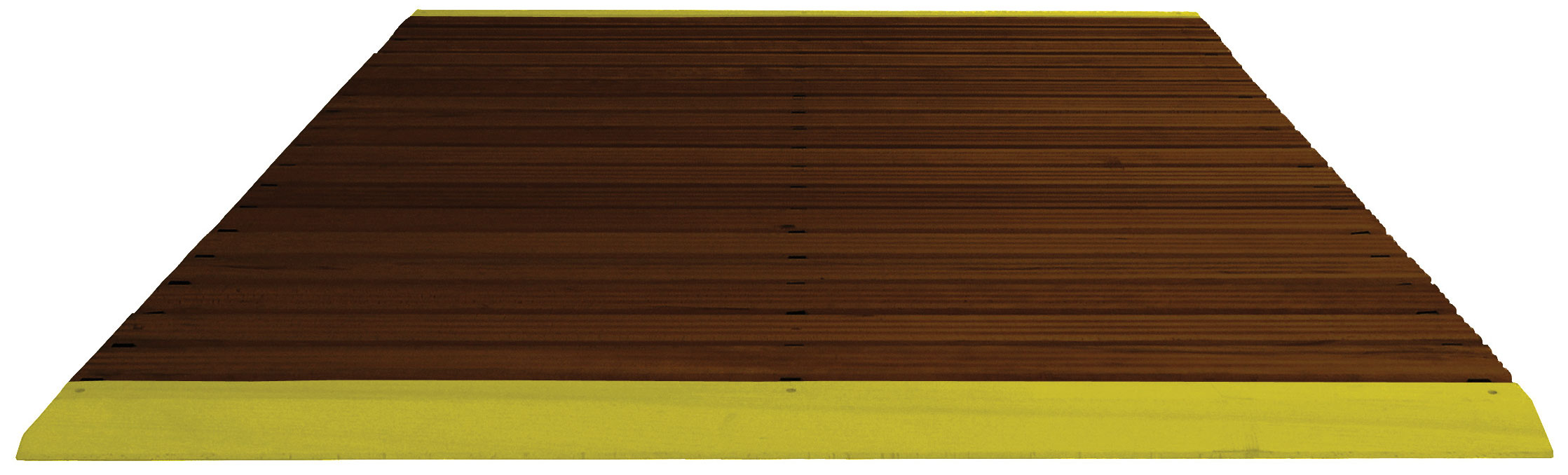 Miltex Arbeitsplatzmatte Yoga Holzrost Typ F natur - 1500 mm Breite je lfm Holzmatte Buche mit Auffahrkeile | durchbrochene geriefte Oberfläche - Bodenmatte naturbelassen je lfm bis max. 5,00 m Länge (MT-14230M) Bild-01