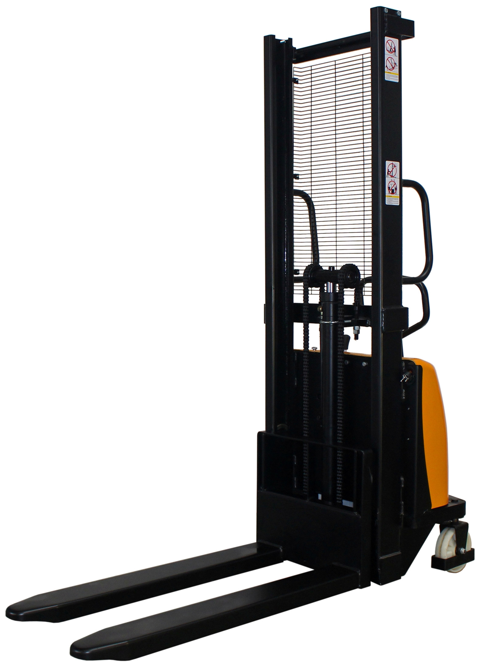 qteck Hochhubwagen semi-elektrisch 1,0 t - Gabellänge 1150 mm - Hubhöhe 1600 mm Elektrohubwagen Traglast 1000 kg - Hubwagen semi-elektrisch mit integriertem Ladegerät (QT-25HSE10001600) Bild-02