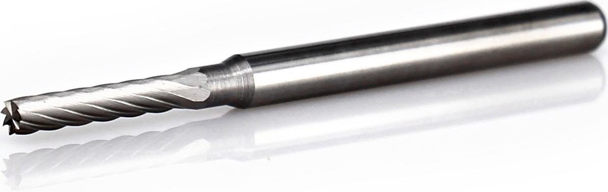 procut Hartmetallfrässtift Zylinderform mit Stirnverzahnung ZYA-S A30211-2E Schaft-∅ 3 mm - Kopf-∅ 2 mm - Standardverzahnung (PC-A30211-2E) Bild-01