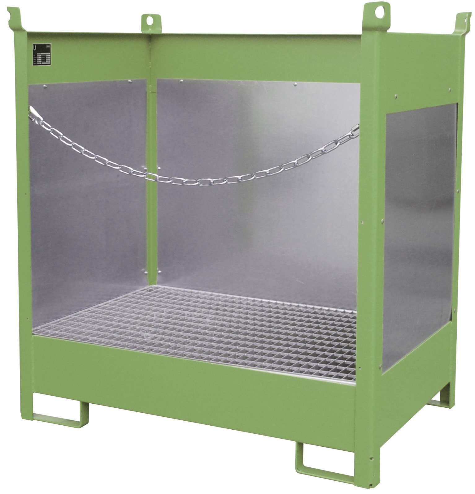 Industrie Palette 100x120cm Schwerlast Stahlpalette 100x120cm - Für Lager & Industrie 1500kg Traglast