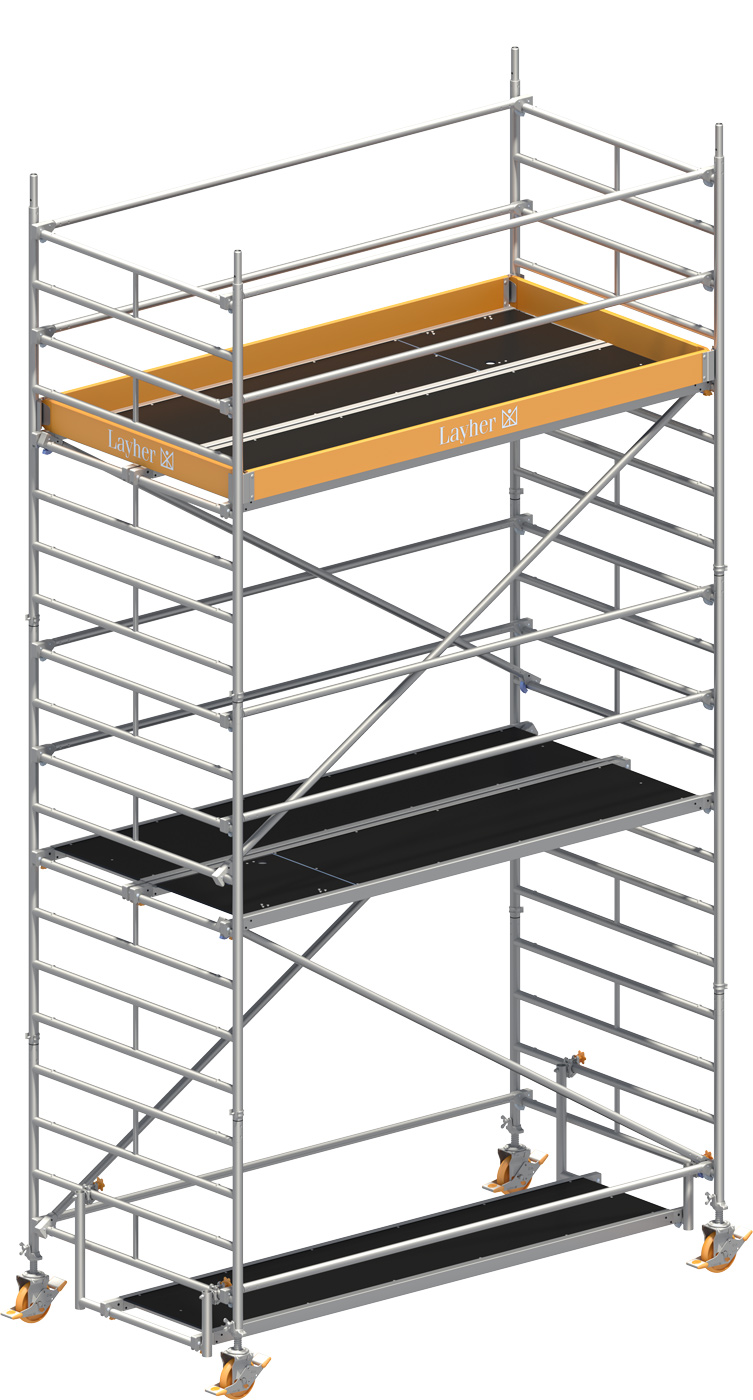 Fahrgerüst Layher Uni Breit P2 1402104 mit Diagonal-Optimierung