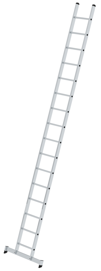 Günzburger Anlegeleiter nivello Alu 16 Sprossen Leiter mit nivello®-Traverse (GB-10316) Bild-01