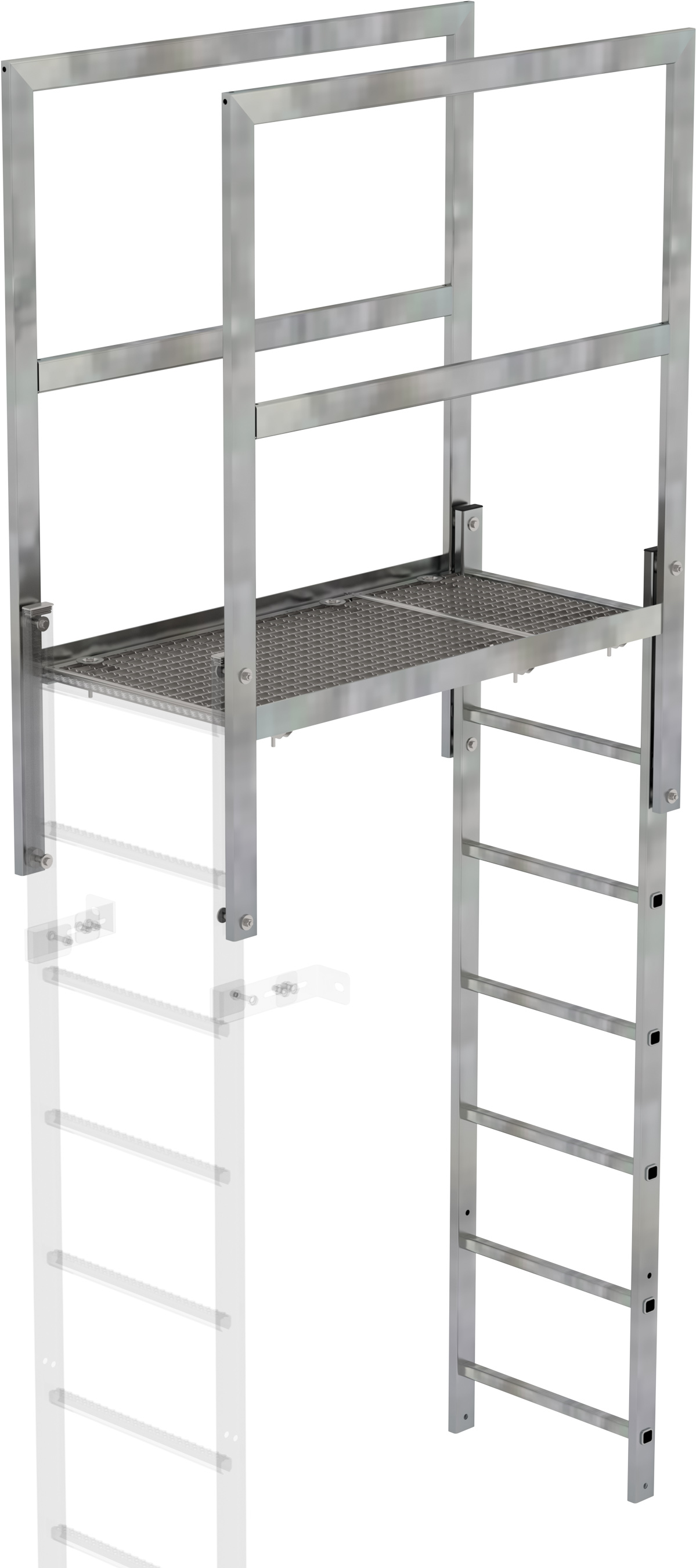 Günzburger Attika-Überstieg Stahl - 1200 mm