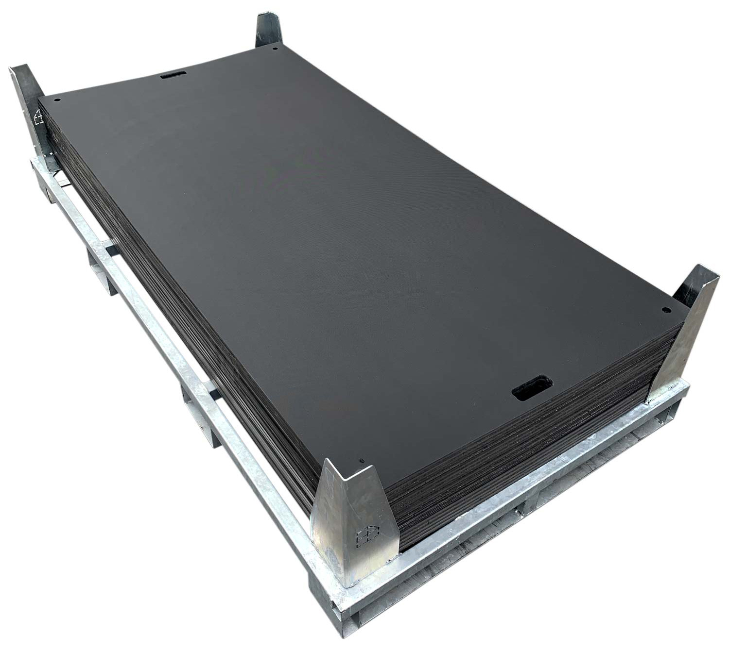 hawego Fahrplatten-Set e-tek EVO 14 mm - 50,60 m² 20 Schutzmatten Standard 2300 x 1100 x 14 mm und Transportbox (HW-ET-EVO-SET20-11-ST400) Bild-01