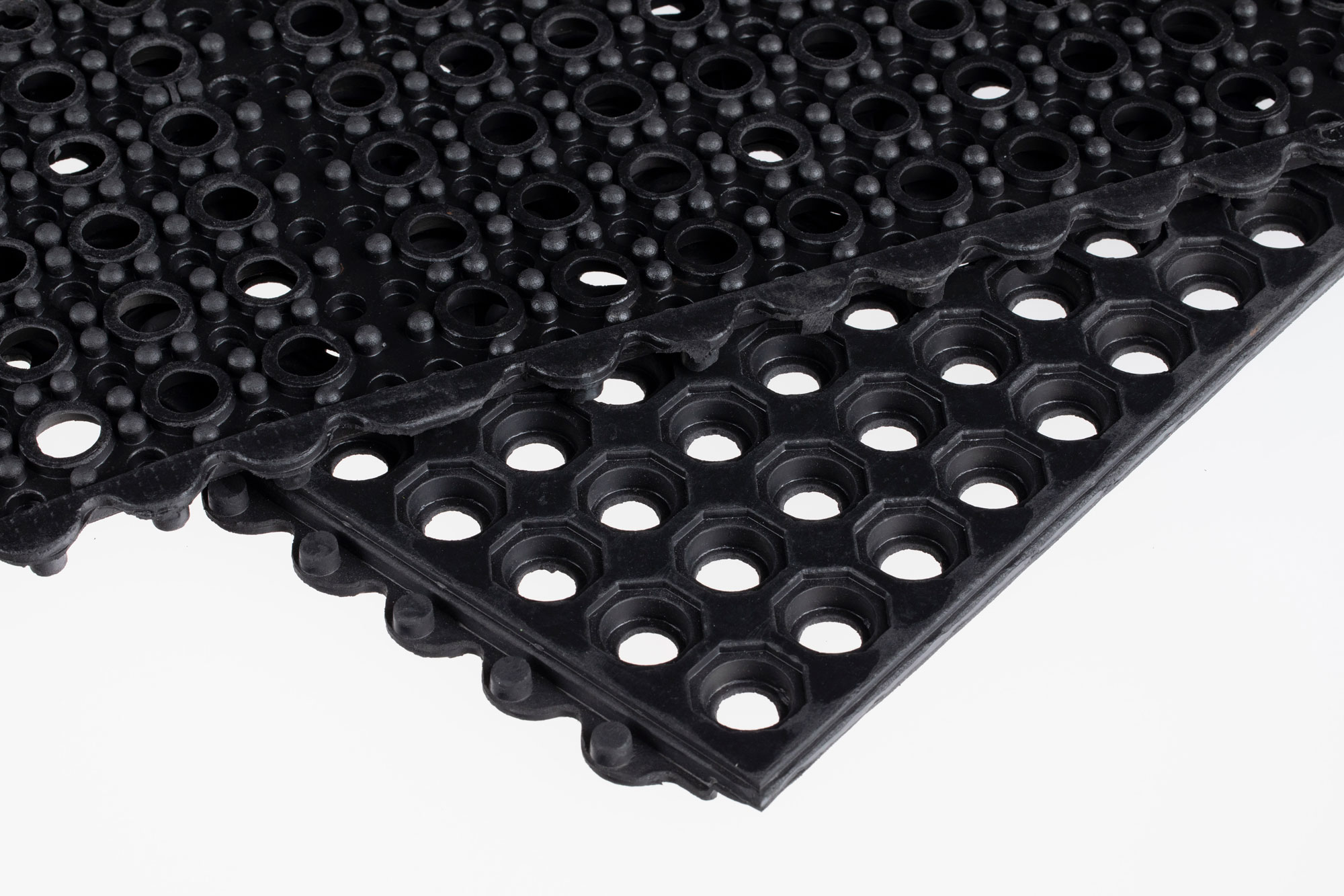 Miltex Arbeitsplatzmatte Yoga Octa Oil schwarz - 900 x 900 x 15 mm