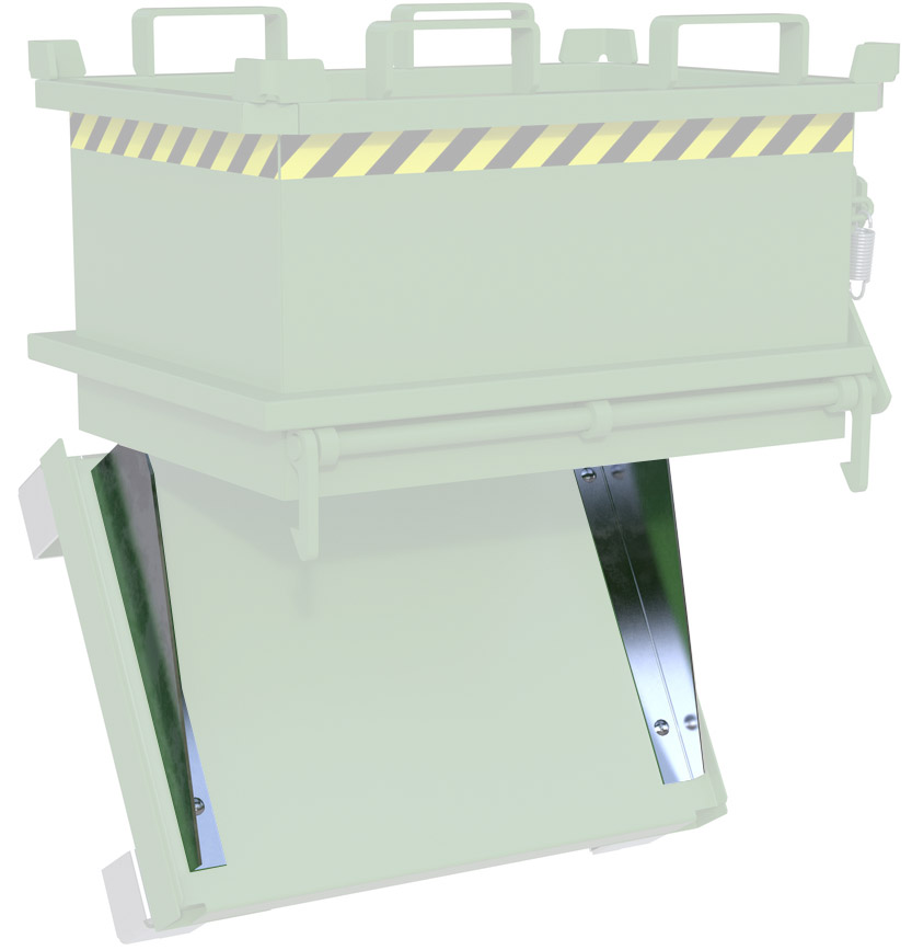 Bauer Zentrierwand Klappbodenbehälter MSB 150 Zentrierwand für Klappbodenbehälter - Stahl verzinkt (BA-4417-10-2000) Bild-01