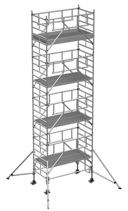 Rollgerüst ZARGES MultiTower S-PLUS 2T 1,35x1,80m - AH 9,25m