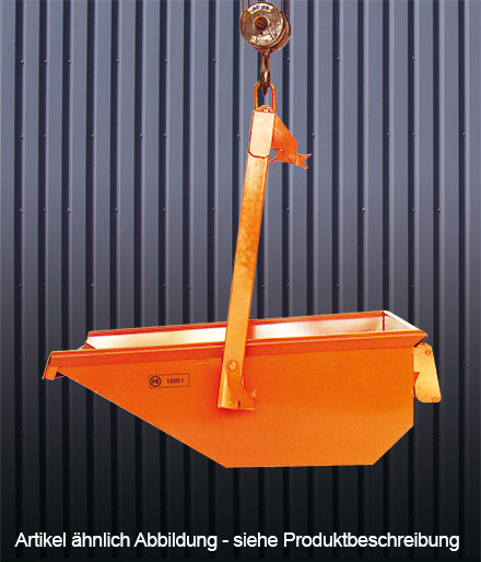 Eichinger Aushubmulde 1045HA|2 - 200 Liter Transportmulde mit Traverse - halbautomatischer Entladeprozess - Kippmulde kranbar für 2 Personenbetrieb (EI-10450216000000) Bild-01