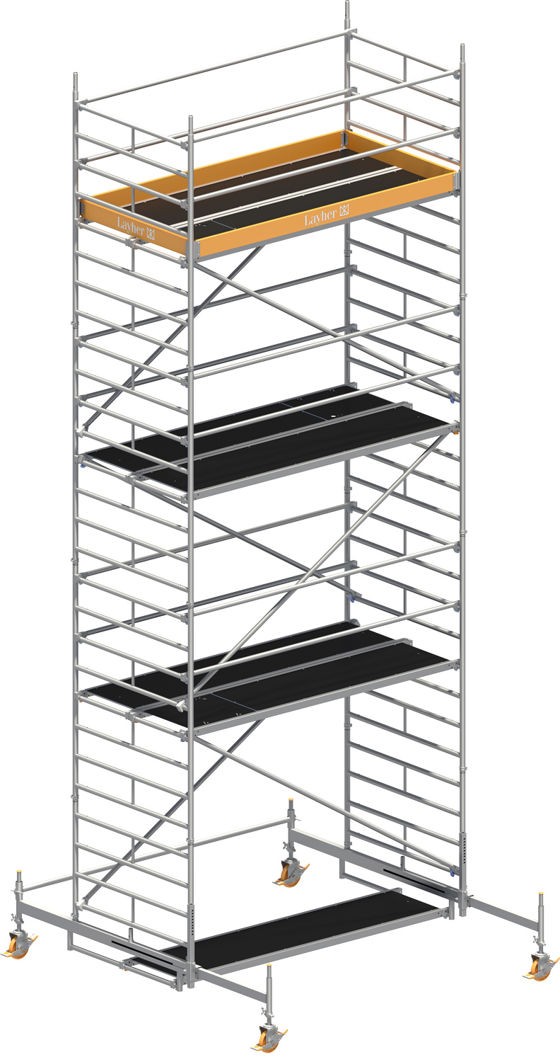 Fahrgerüst Layher Uni Breit P2 1402106 mit Diagonal-Optimierung