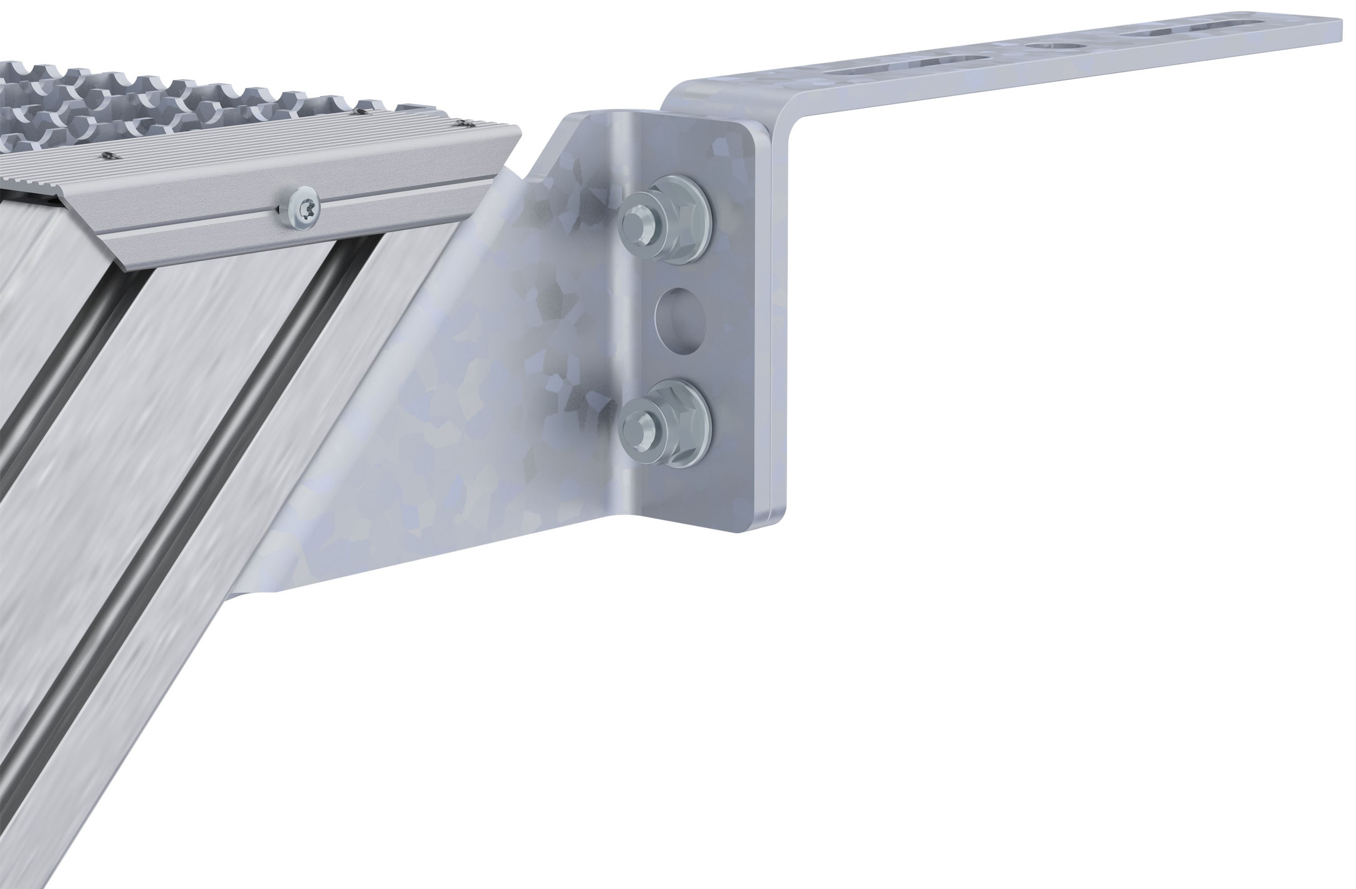 Hymer Industrietreppe Auflagewinkelset Befestigungswinkel für Podesttreppe 2220 und 2221 (HY-20000660) Bild-01