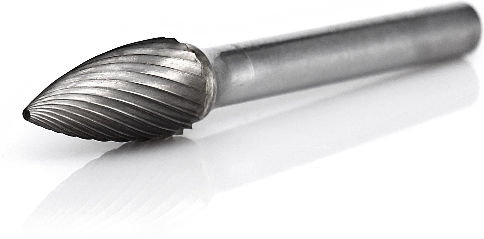 procut Hartmetallfrässtift Geschossform SPG G60820-2 Schaft-∅ 6 mm - Kopf-∅ 8 mm - Standardverzahnung (PC-G60820-2) Bild-01