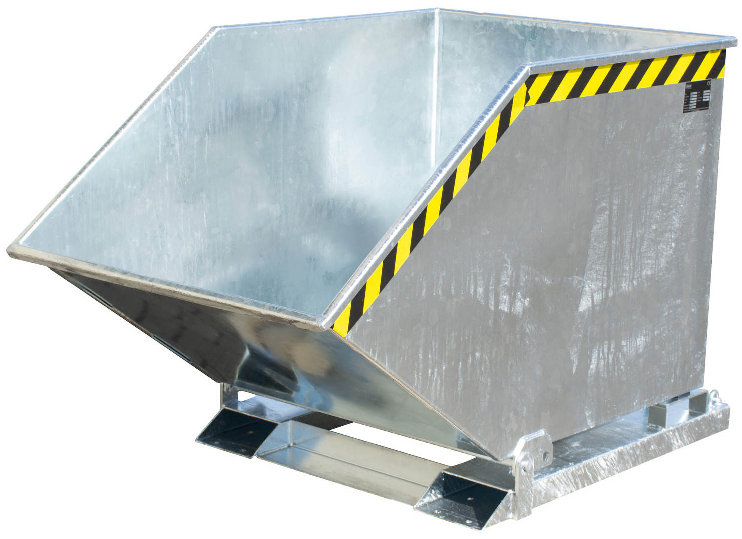 Bauer Muldenkipper KK-600 - verzinkt Kippmulde 600 Liter für Stapler - Schuttmulde Stahl verzinkt (BA-4541-03-0000-7) Bild-01