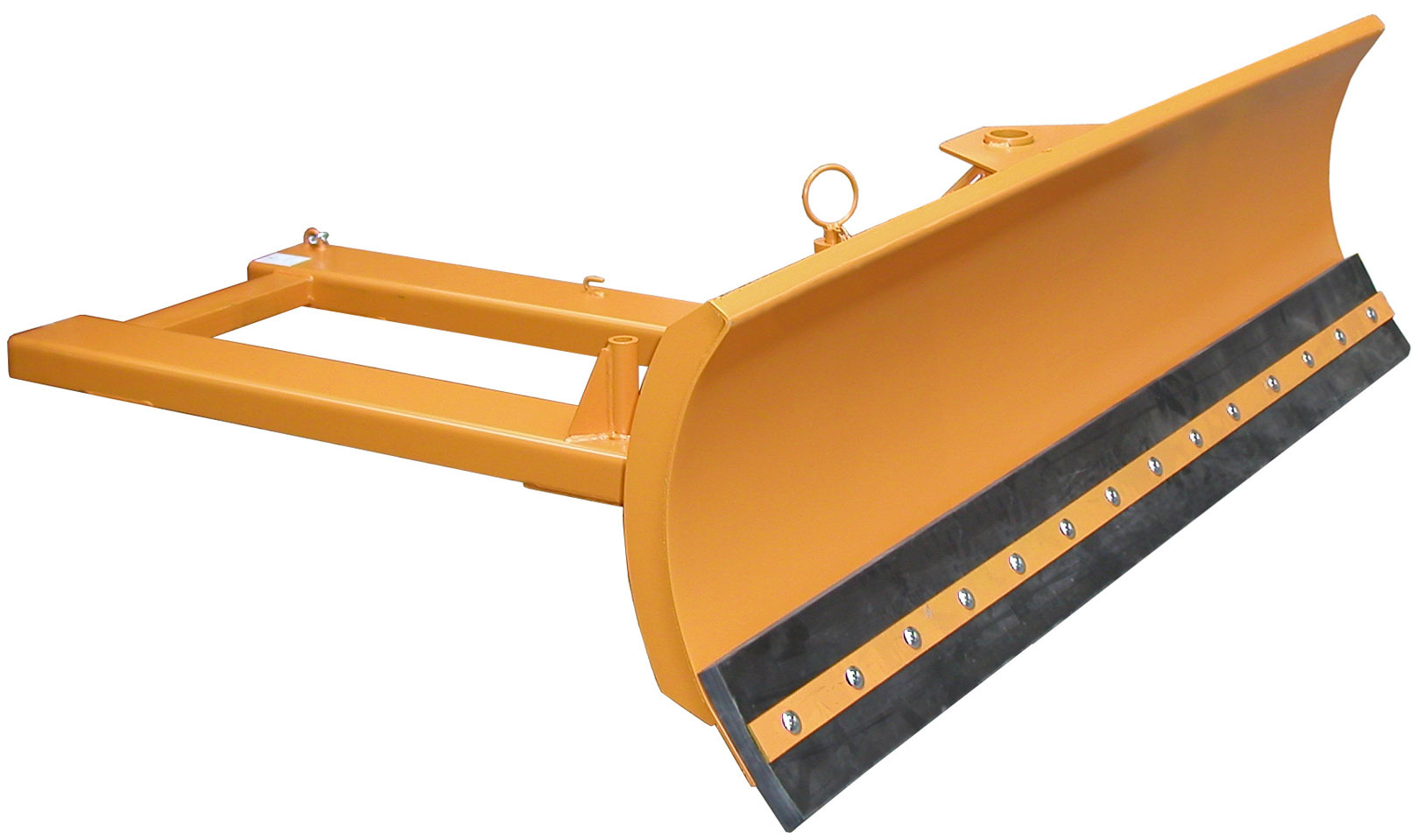 Bauer Schneeschieber SCH-G-210 Schneeschild mit Gummischürfleiste für Gabestapler - Schneeräumer gelborange pulverbeschichtet (BA-4428-07-0000-1) Bild-01