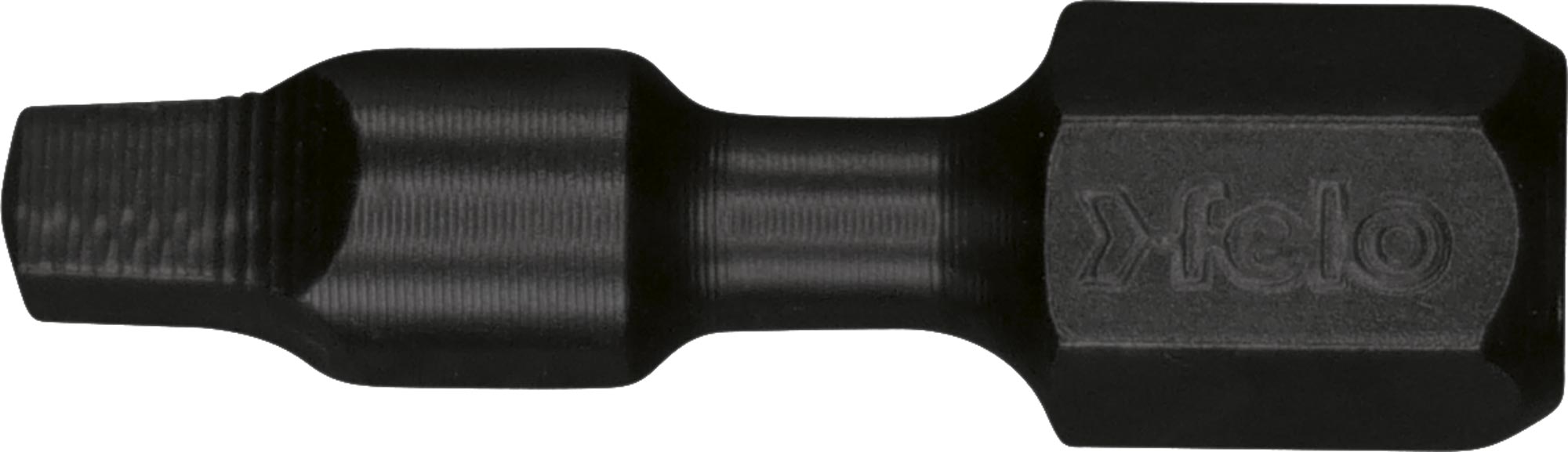 Felo IMPACT Bit C 6,3 Vierkant SQ 1 - 2,3 x 25 mm - VE 5 Stück Vierkant Schrauben Bit Robertson - IMPACT Serie (FL-02510040-VE5) Bild-01