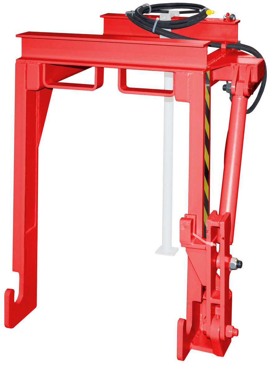 Bauer Stapelkippbehälter Traverse BST-H-30 - RAL 3000 Kippvorrichtung hydraulisch für Kippmulde 300 Liter - Schuttmulde feuerrot pulverbeschichtet (BA-4421-11-0000-2) Bild-01