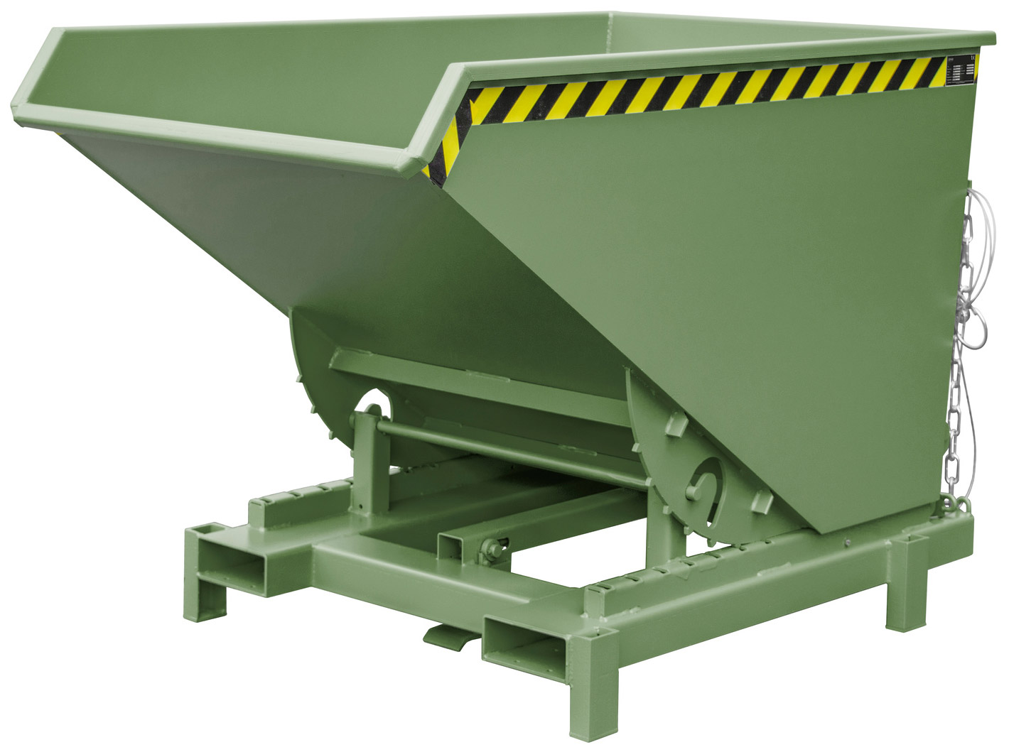 Bauer Schwerlastkipper SK-1200 - RAL 6011 Kippmulde 1200 Liter für Stapler - Kippcontainer resedagrün pulverbeschichtet (BA-4498-23-0000-4) Bild-01