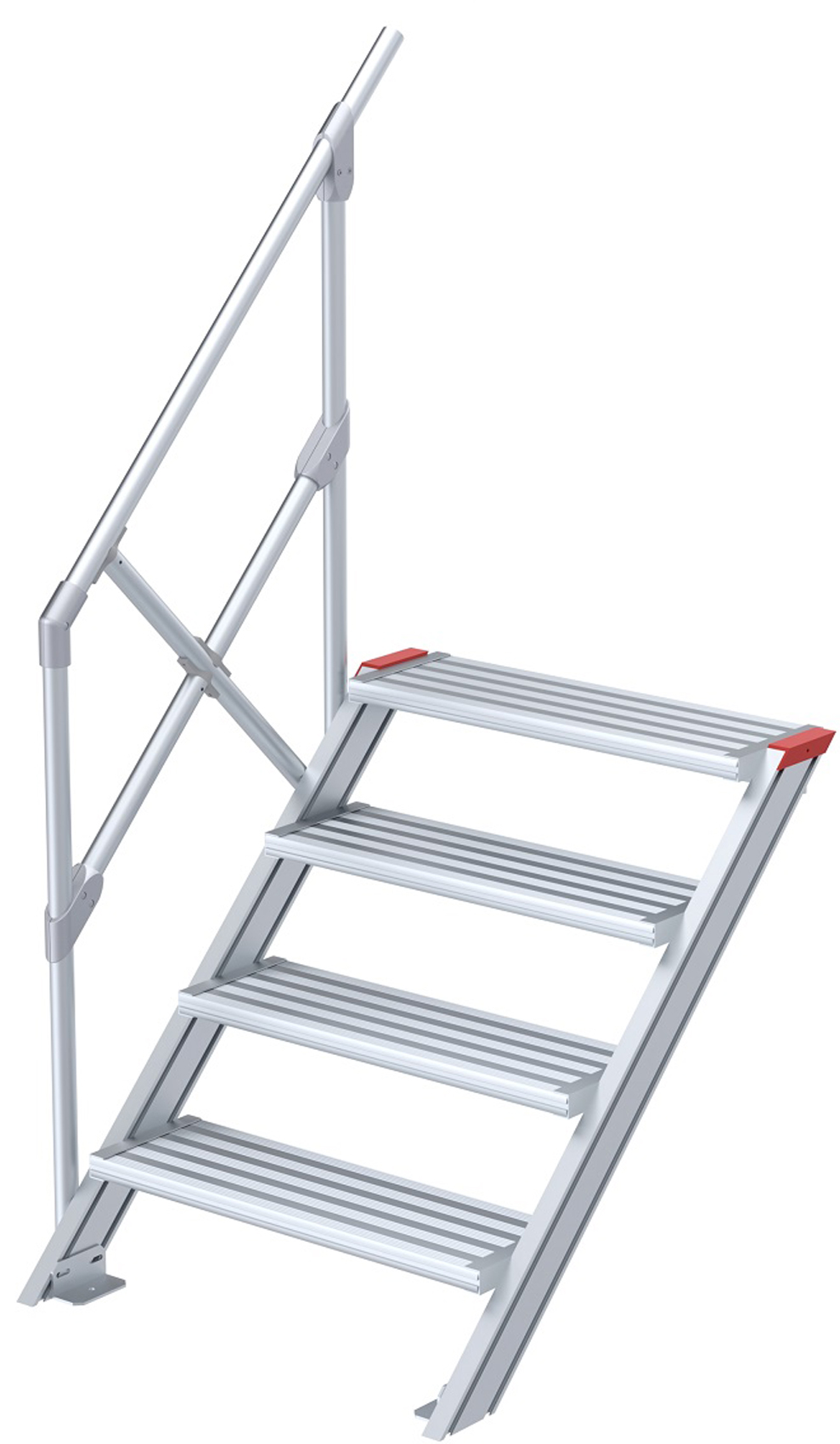 euroline Alu-Treppe 45° 4 Stufen - 800 mm