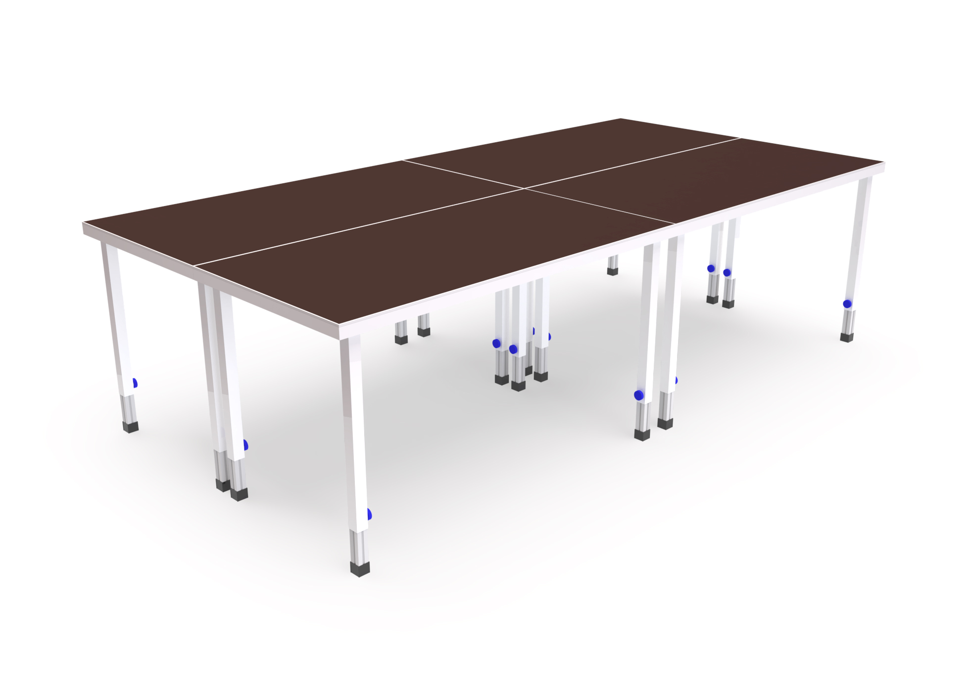 Bütec Eventbühne Outdoor 4 x 2 m hawego o60|100 Bühne mit Siebdruckplatte und Teleskopbeinen 60 - 100 cm (BU-3000-O-4-2-T60) Bild-01