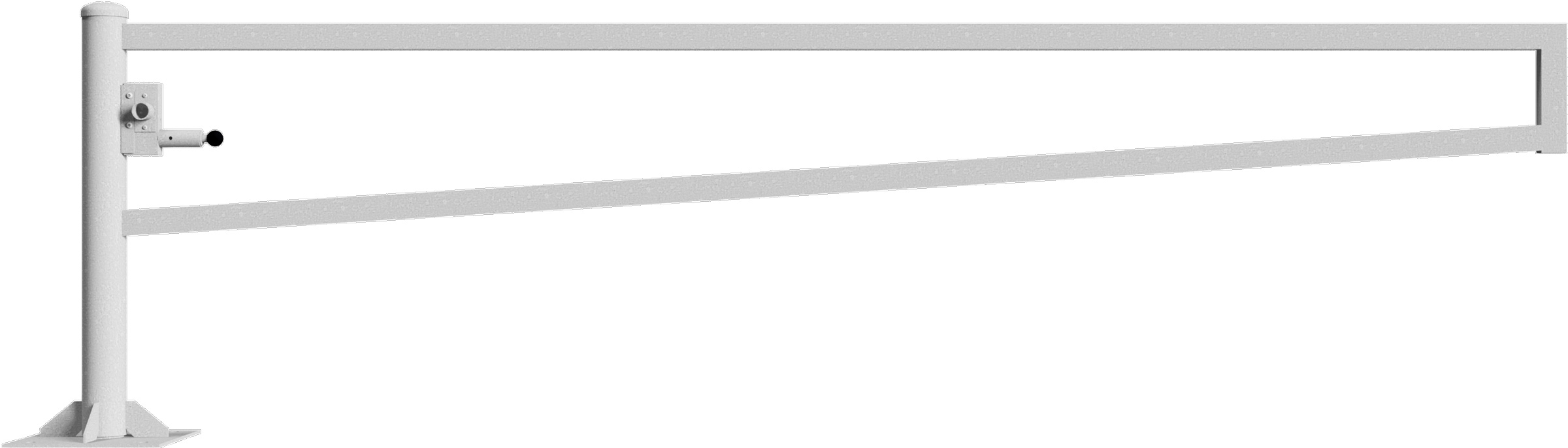 Schake Drehschranke - Schrankenbaum 60 x 40 mm ODD verzinkt - 3500 mm
