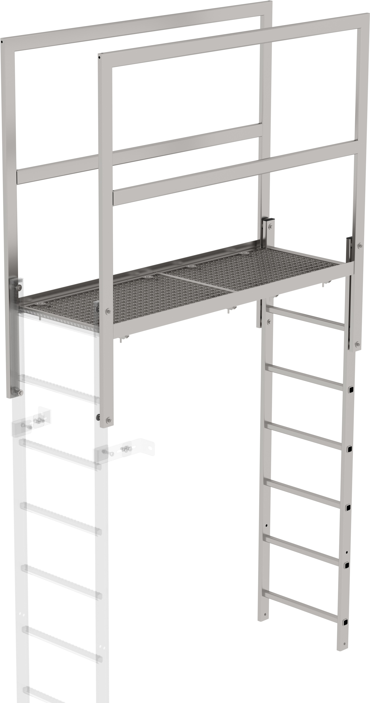 Günzburger Attika-Überstieg Edelstahl - 1600 mm