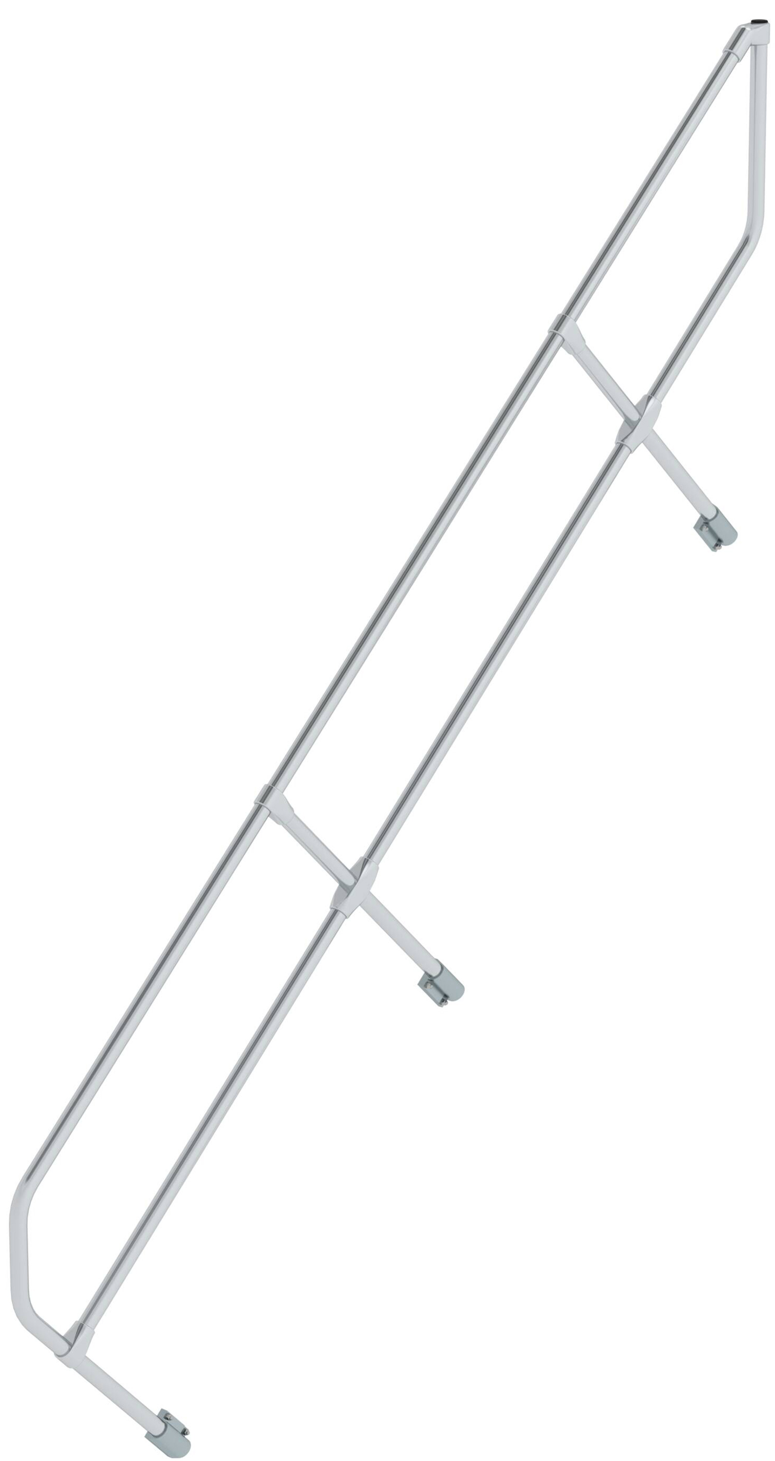 Günzburger Treppengeländer 45° 10 Stufen Einseitiger Handlauf für Alutreppe 45° (GB-600310) Bild-01