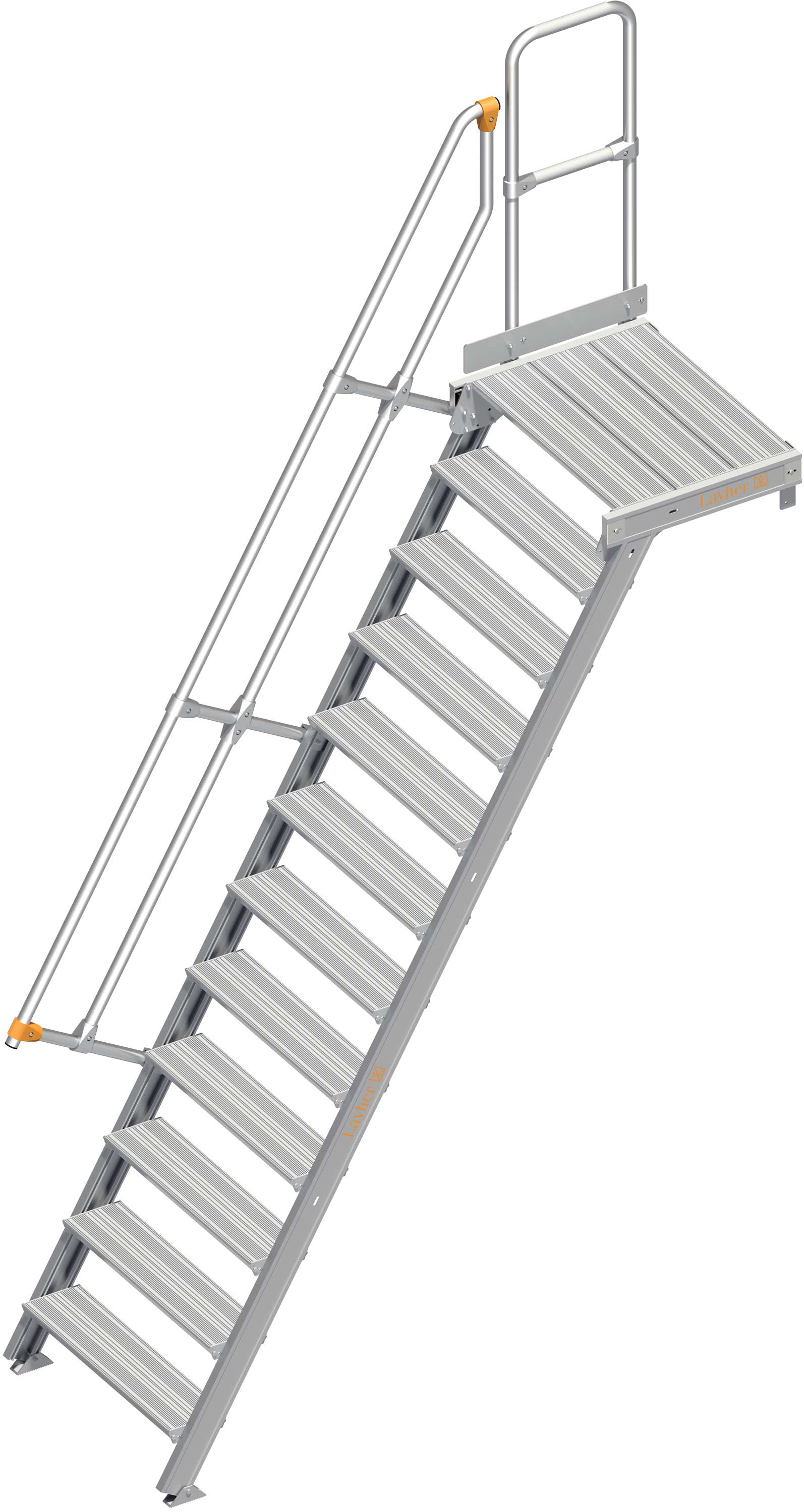 Layher Plattformtreppe 60° SG 12 Stufen - 800 mm breit