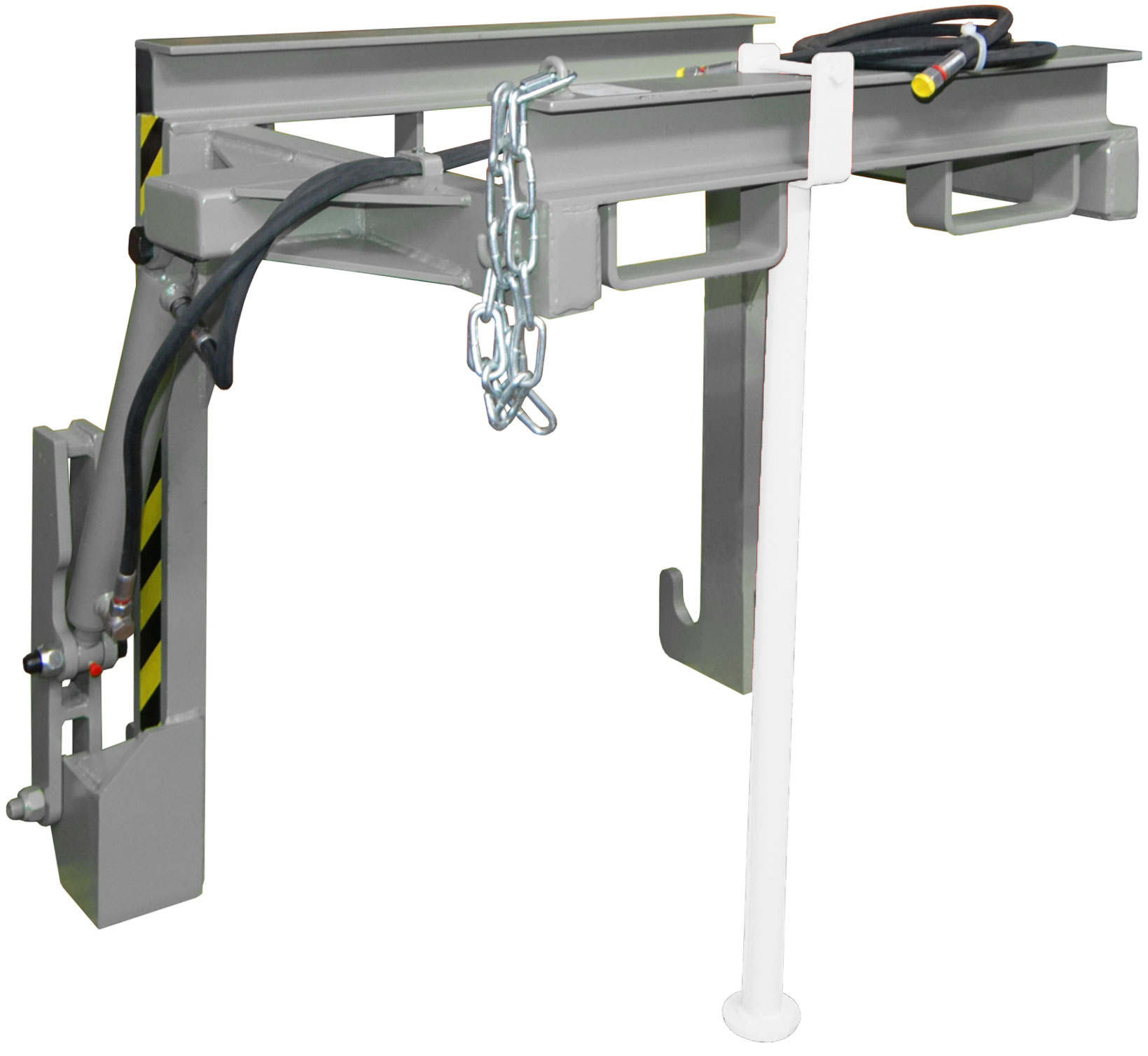 Bauer Stapelkippbehälter Traverse BST-H-70 - RAL 7005 Kippvorrichtung hydraulisch für Kippmulde 700 Liter - Schuttmulde mausgrau pulverbeschichtet (BA-4421-26-0000-5) Bild-01