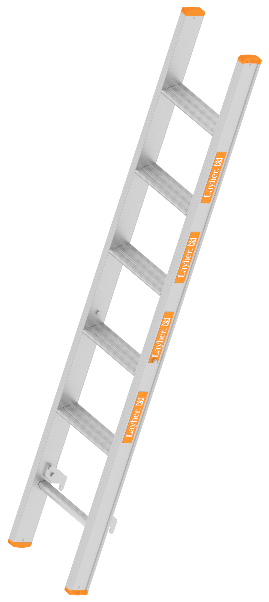 Layher Oberleiter Allzweckleiter Alu 6 Stufen  Nachrüstsatz für Layher Allzweckleiter Typ 1040.006 | Oberleiter mit Stufenausführung (LS-1041.106) Bild-01