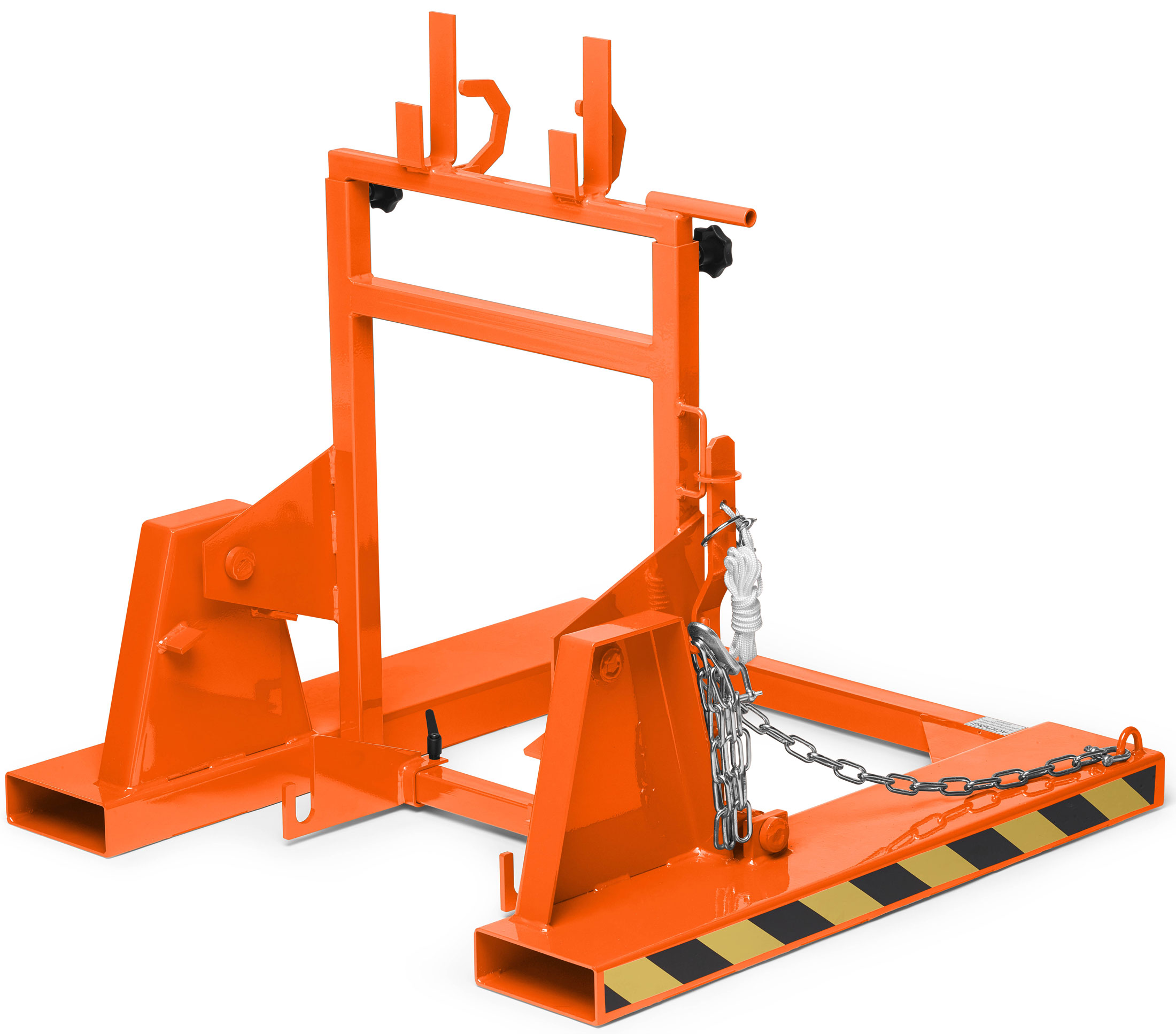 RR Industrietechnik Mülltonnenwender RMW - RAL 2004 Kippvorrichtung für Müllbehälter 120 und 240 Liter - Tonnenkipper reinorange pulverbeschichtet (RR-100800412) Bild-01