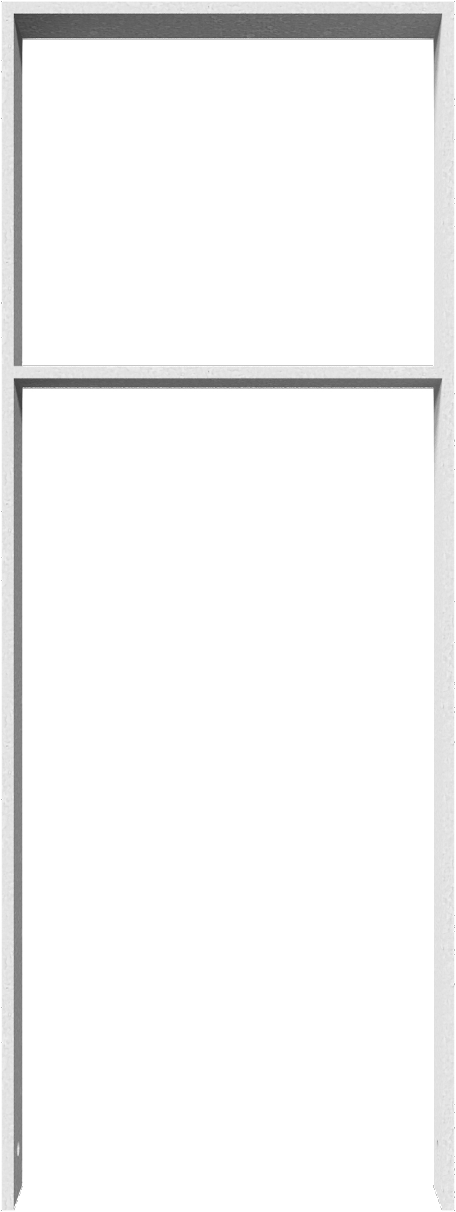 Schake Anlehnbügel Flachstahl mit Querholm OE 80 x 12 mm verzinkt - 450 x 1200 mm