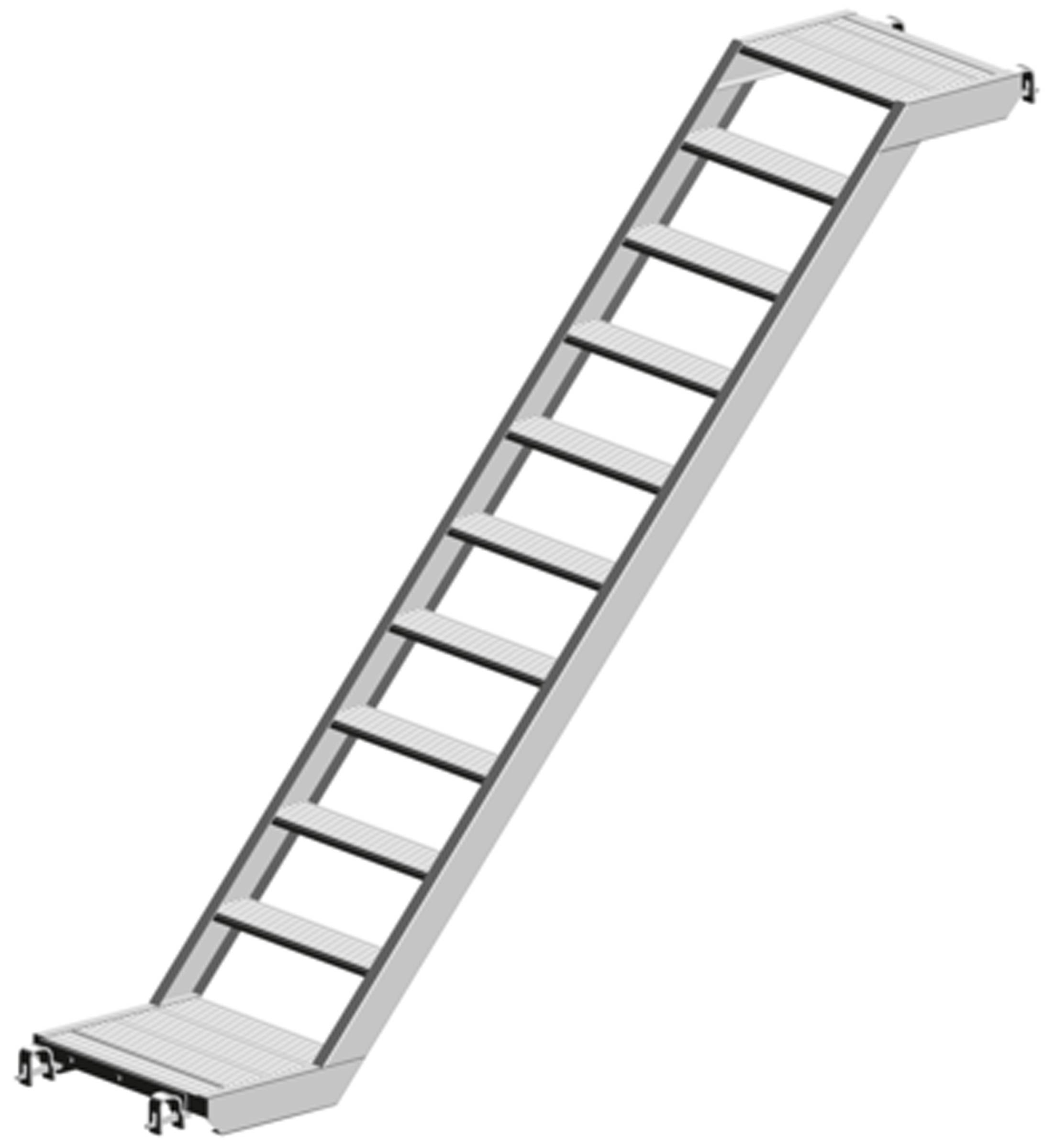 Layher Alu O-Podesttreppe 0,64 m breit